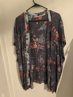 Loft Floral Open Front Kimono